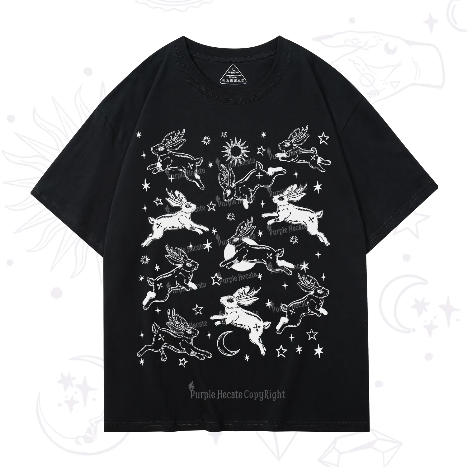 Purplehecate Bunnies in Space T-Shirt