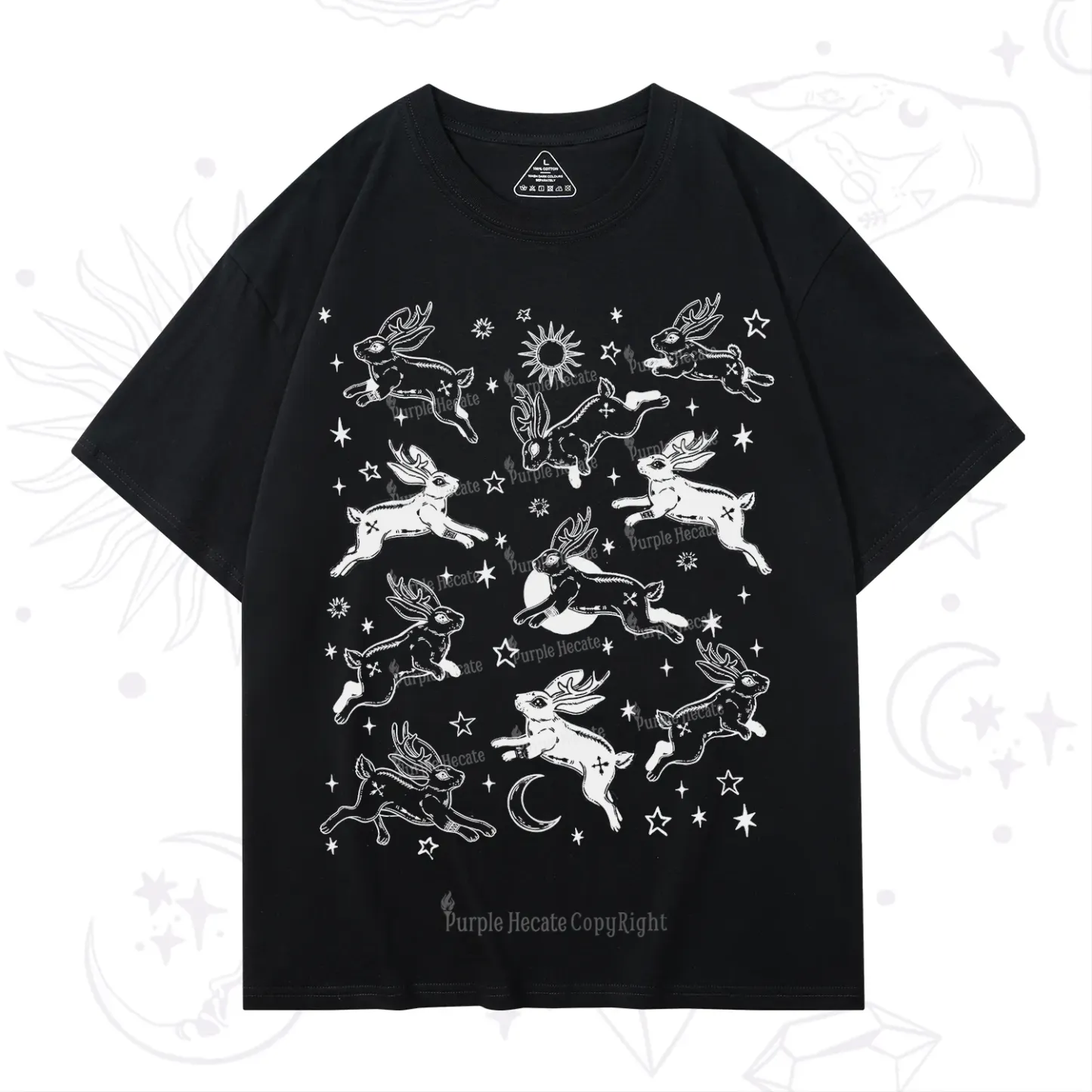 Purplehecate Bunnies in Space T-Shirt