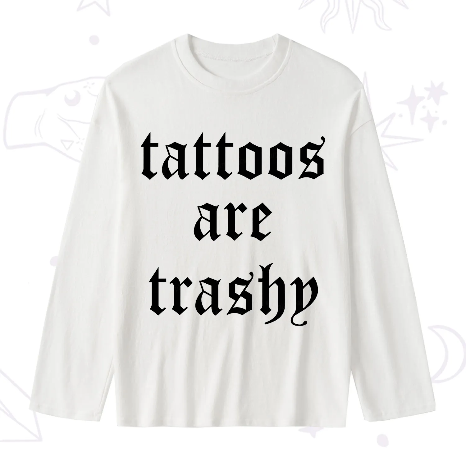 Purplehecate Tattoos Are Trashy Slub Long Sleeve T-Shirt