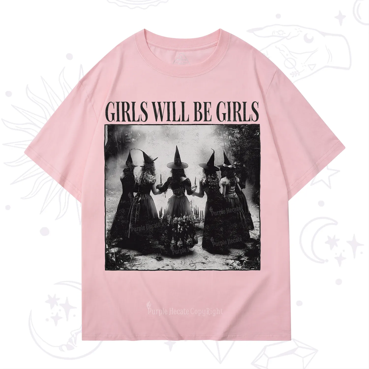 Purplehecate Girl Will Be Girl Witch T-Shirt