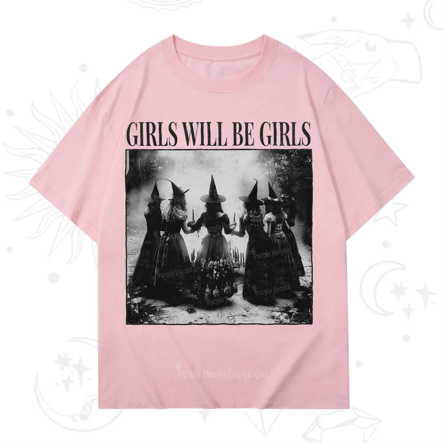Purplehecate Girl Will Be Girl Witch T-Shirt