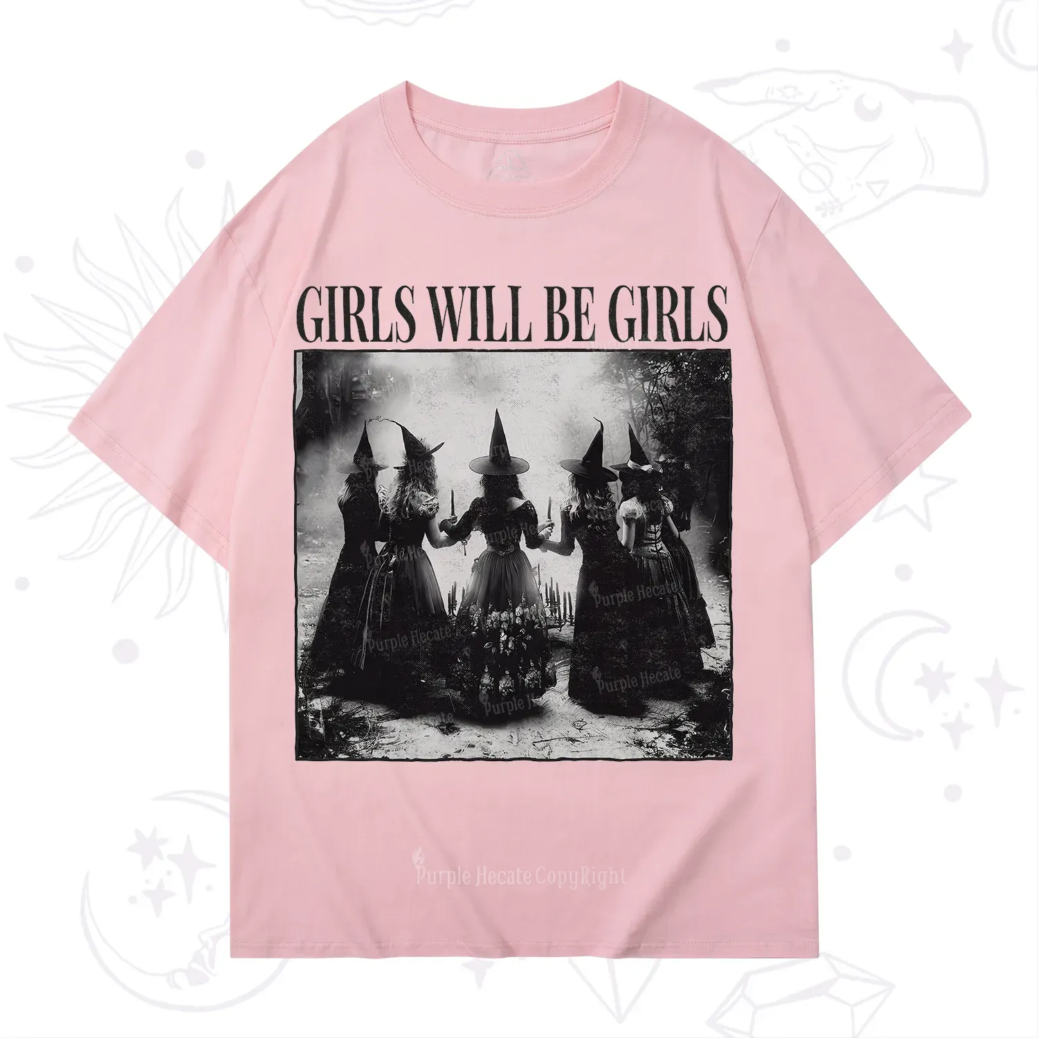 Purplehecate Girl Will Be Girl Witch T-Shirt