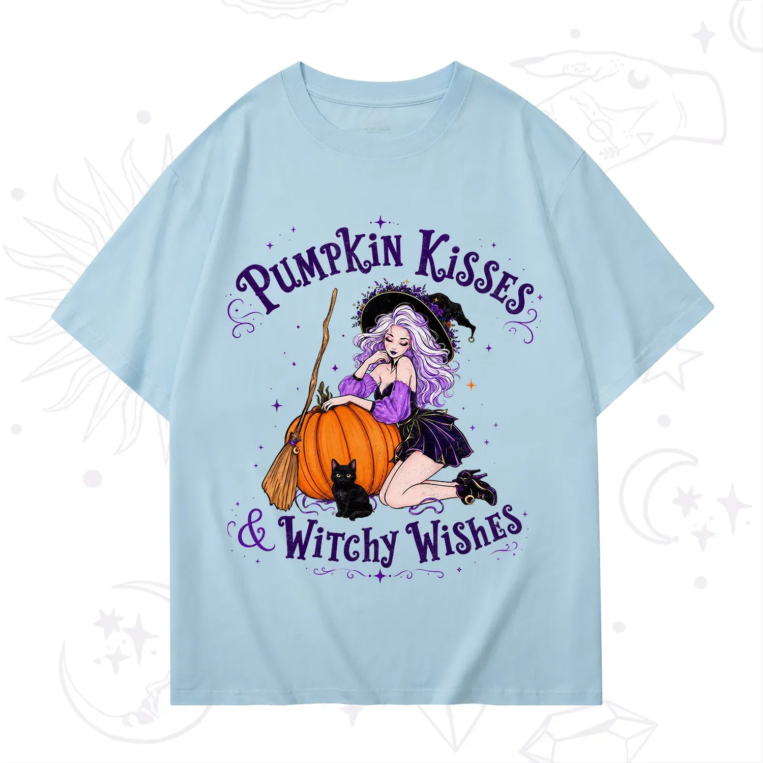 Purplehecate Pumpkin Kisses & Witchy Wishes T-Shirt
