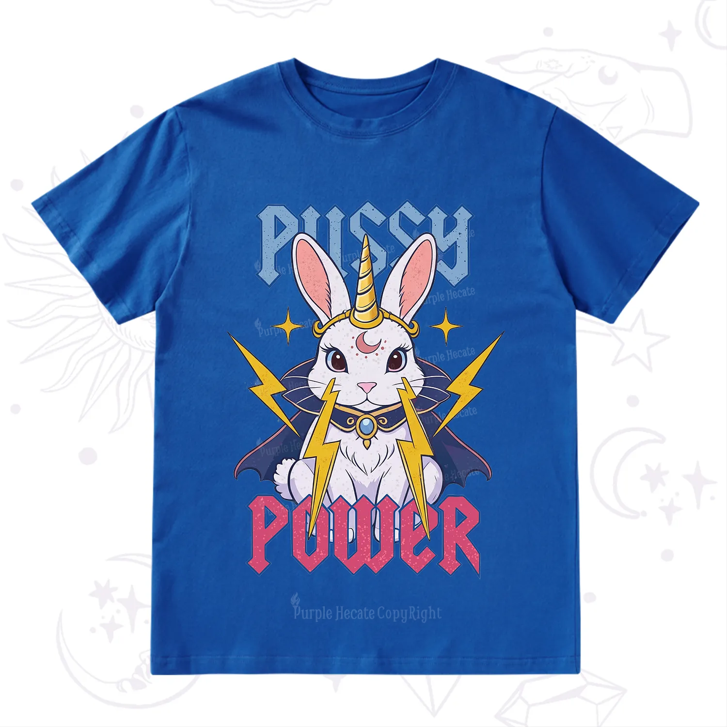 Purplehecate Pussy Power Magic Bunny T-Shirt