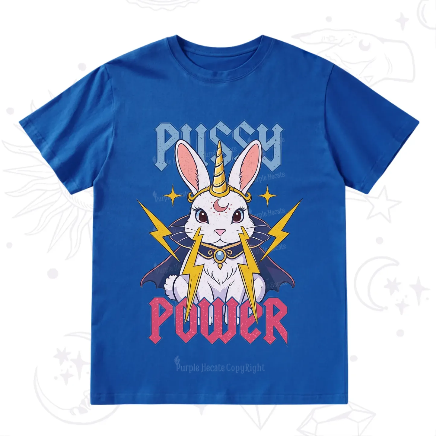 Purplehecate Pussy Power Magic Bunny T-Shirt