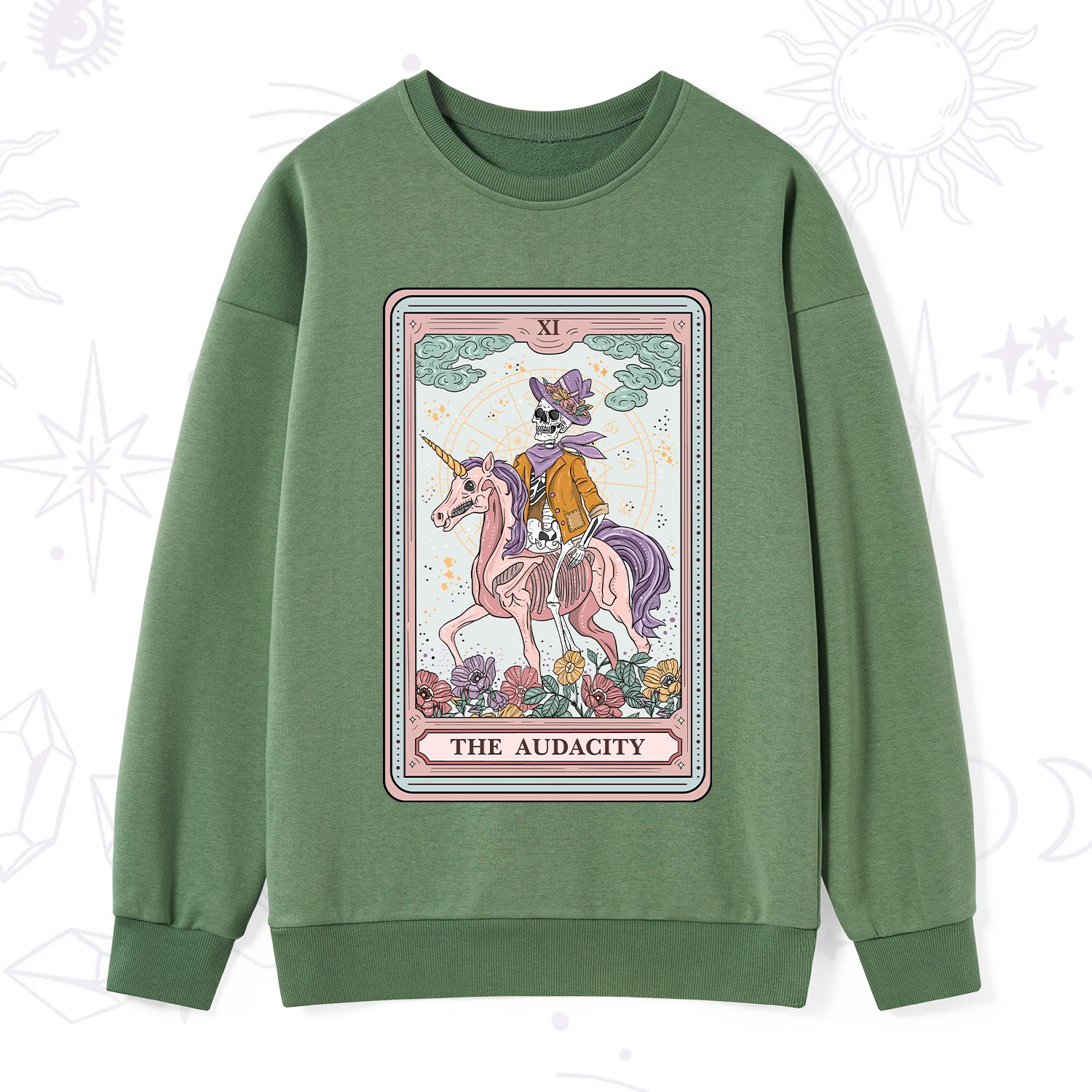 Purplehecate The Audacity Tarot Card Sweatshirt