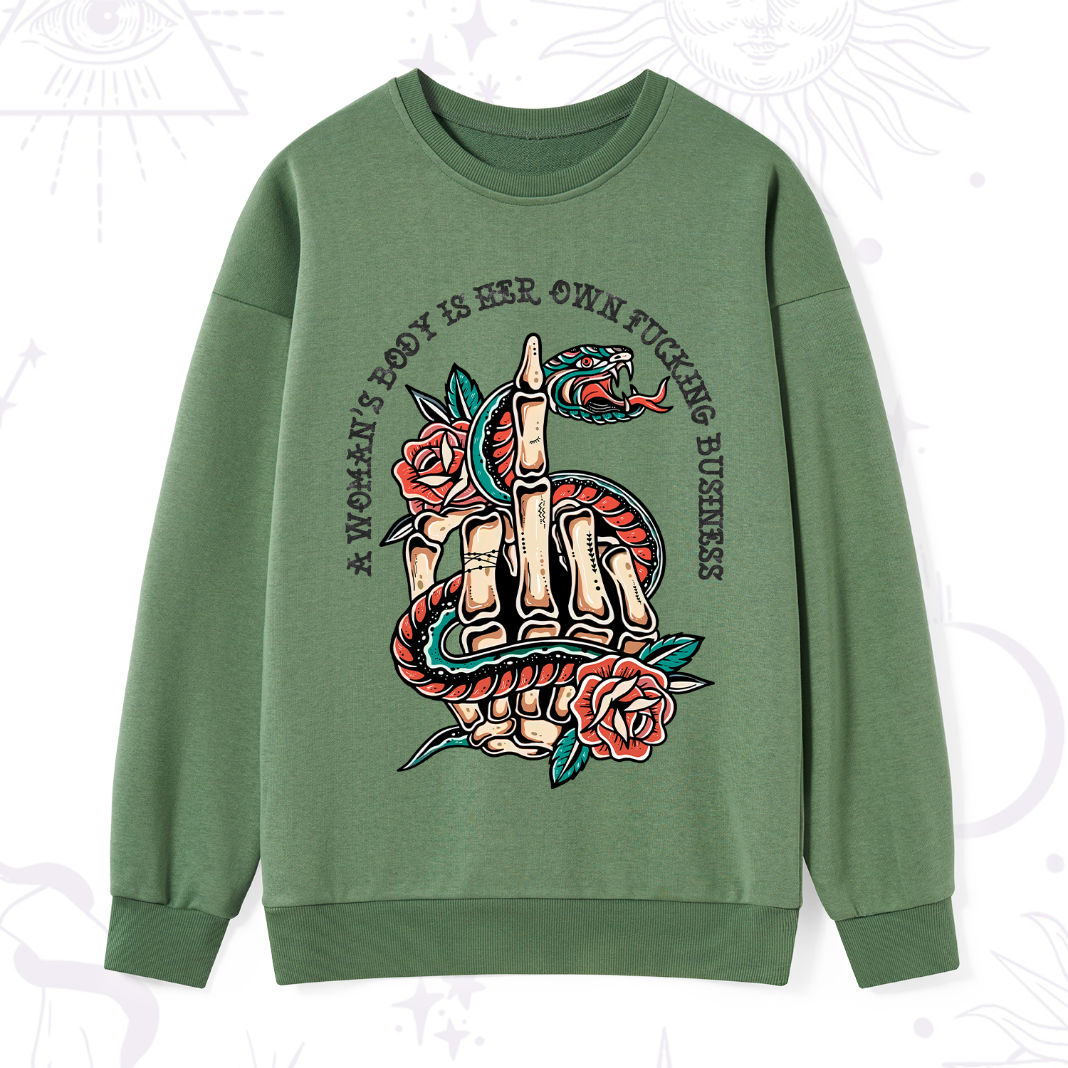 Purplehecate A Women’s Body Is Her Sweatshirt