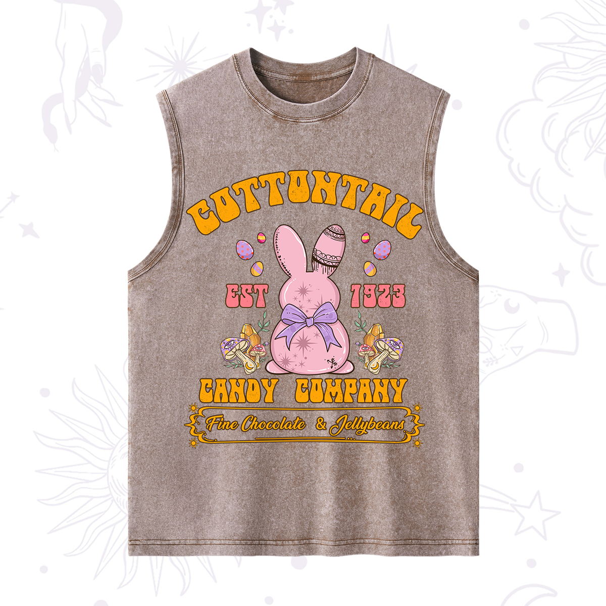 Purplehecate Cottontail Candy Company Easter Washed Tank