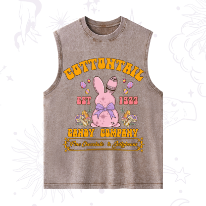 Purplehecate Cottontail Candy Company Easter Washed Tank