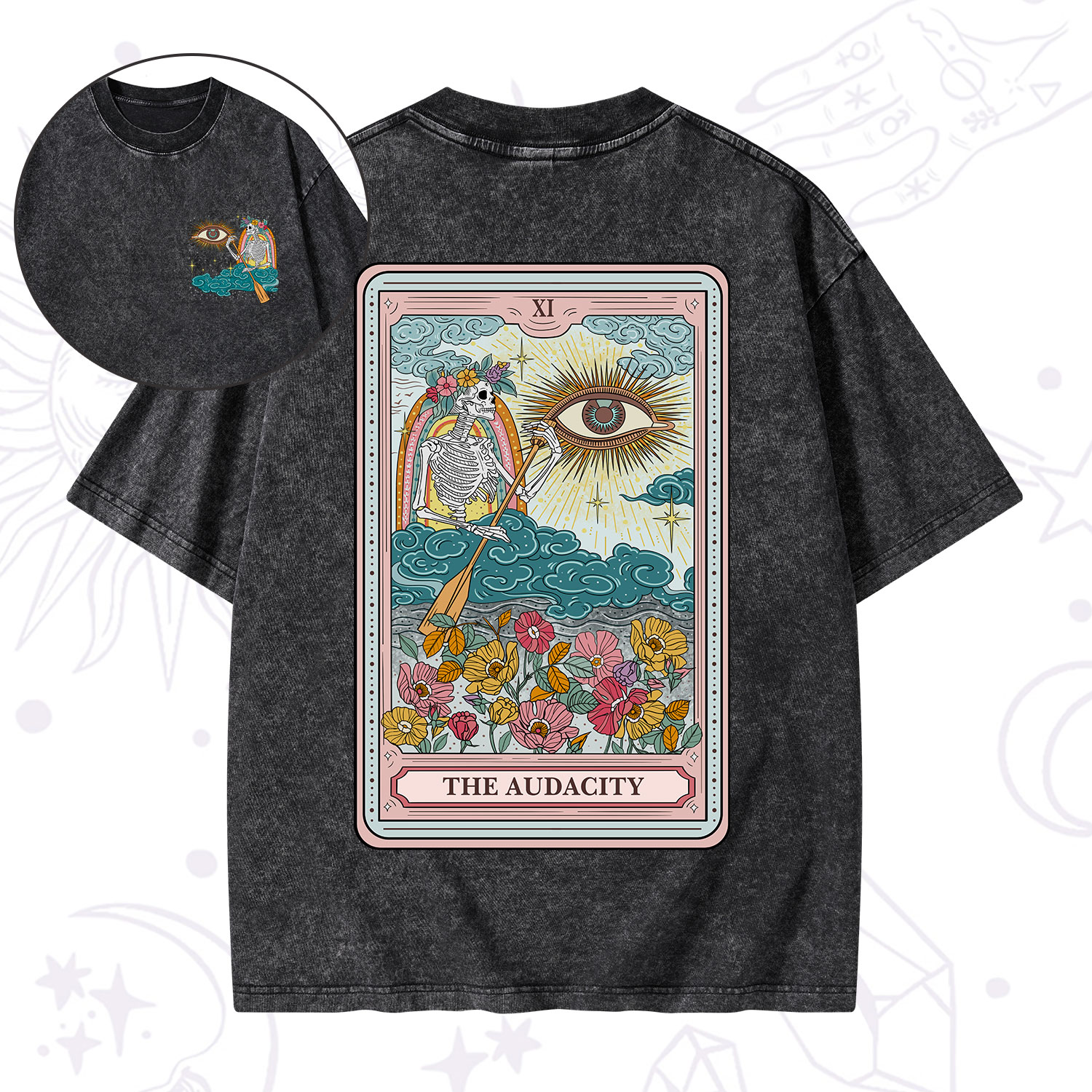Purplehecate The Audacity Tarot Washed T-Shirt