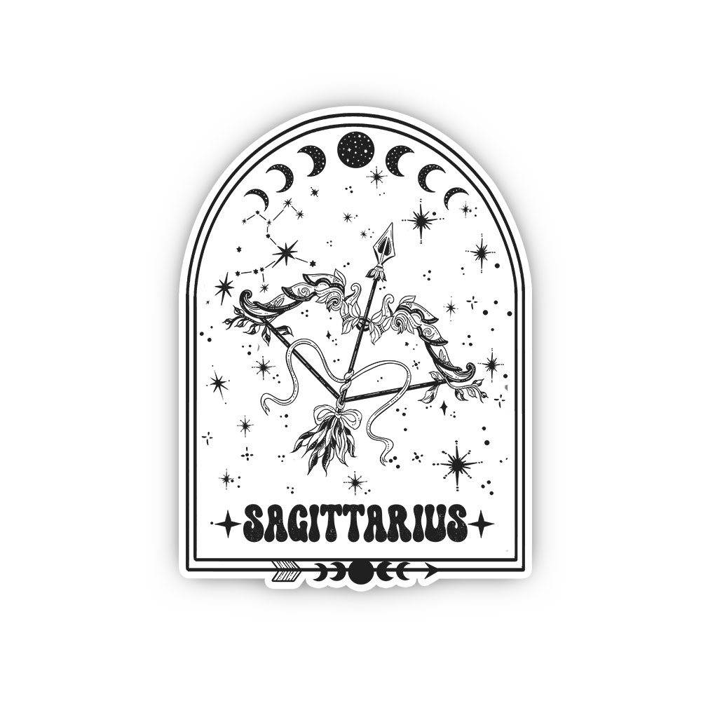 Purplehecate Zodiac Sagittarius Under the Stars Sticker