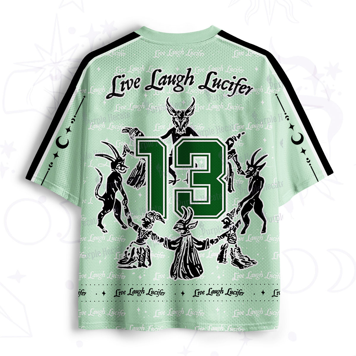 Purplehecate Live Laugh Lucifer Mesh Jersey