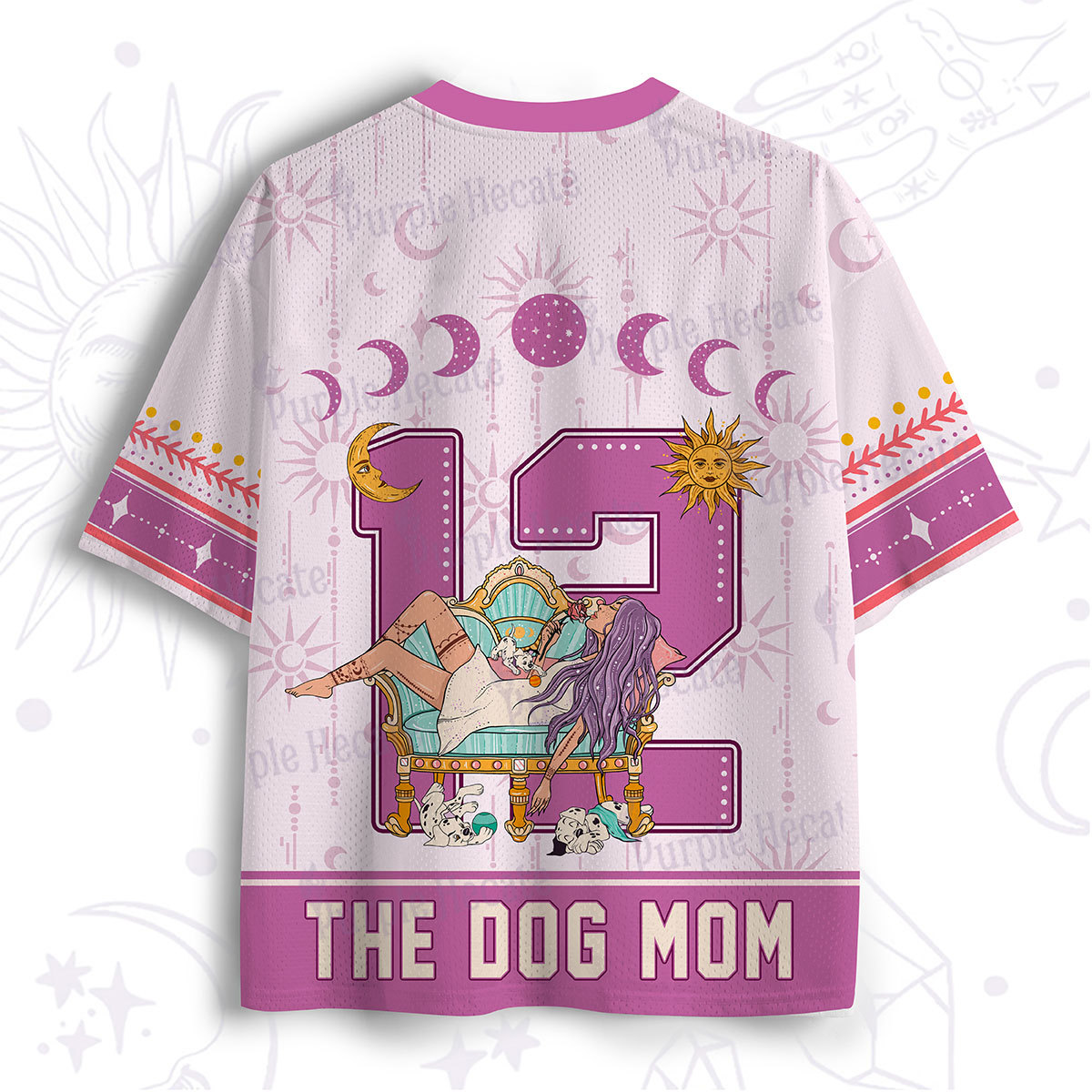 Purplehecate Arcana 12 The Dog Mom Mesh Jersey