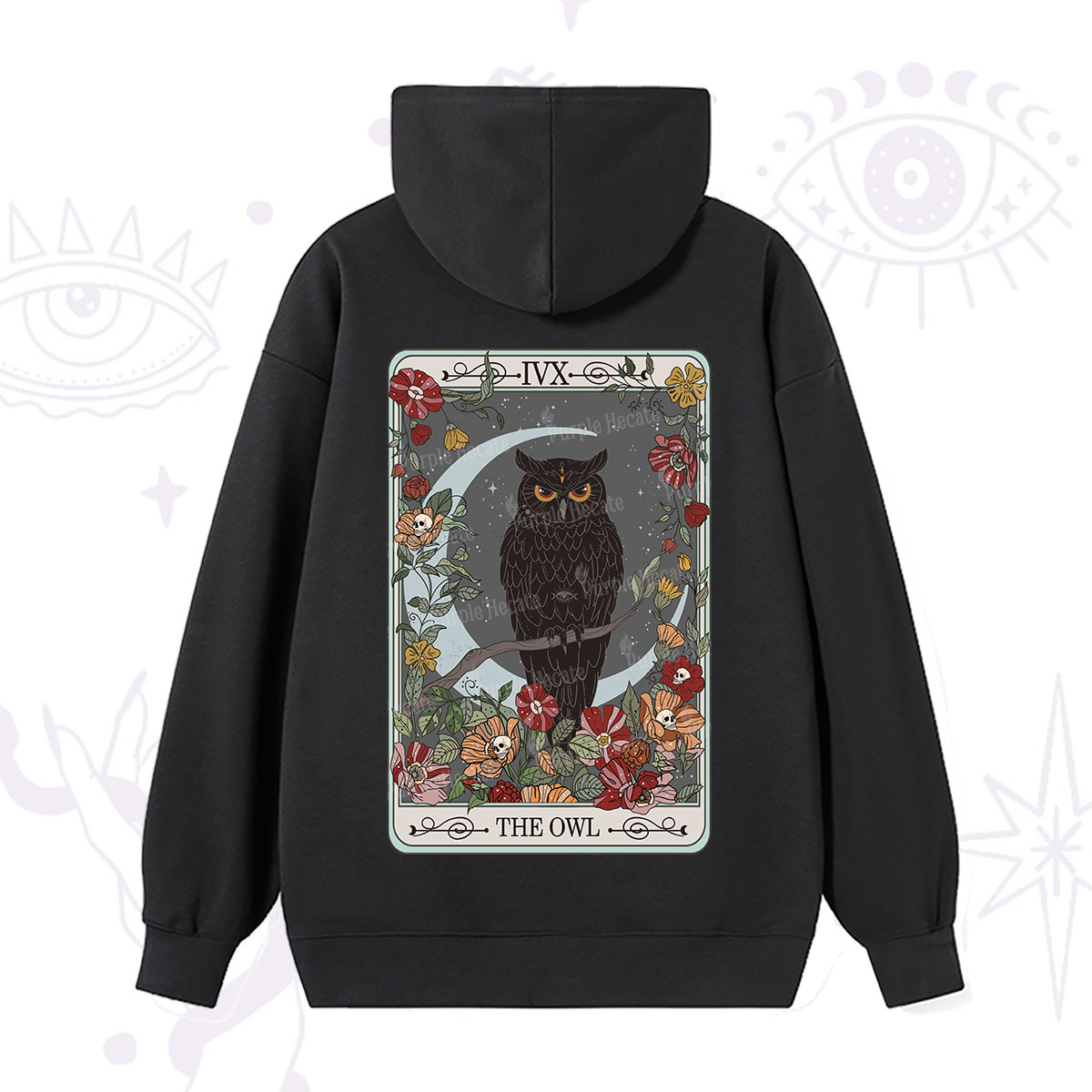 Purplehecate The Owl Tarot Hoodie