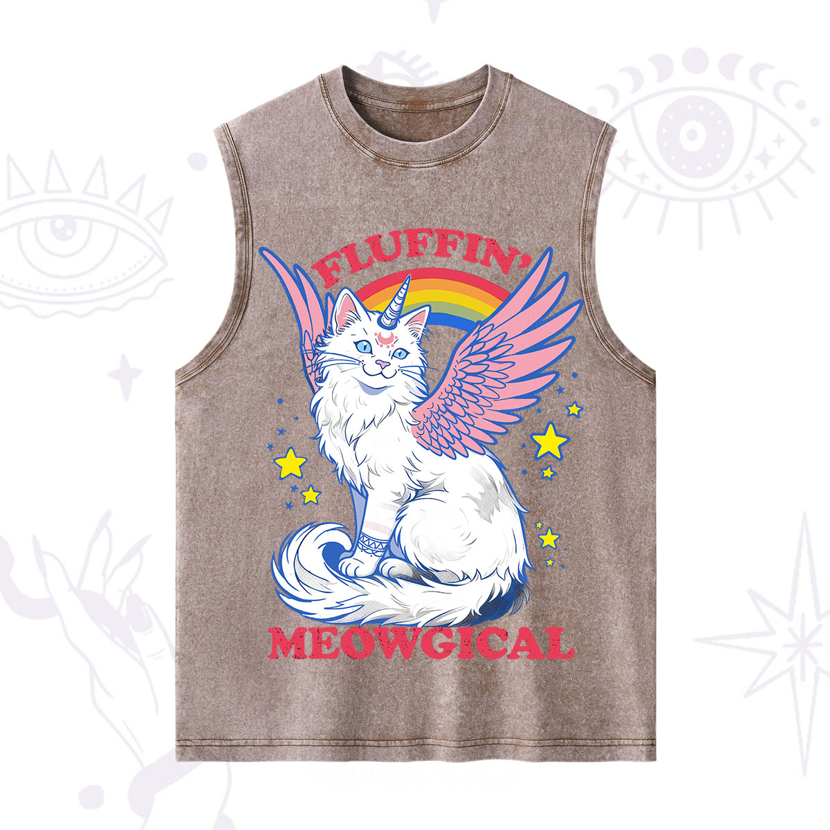 Purplehecate Fluffin Meowgical Washed Tank