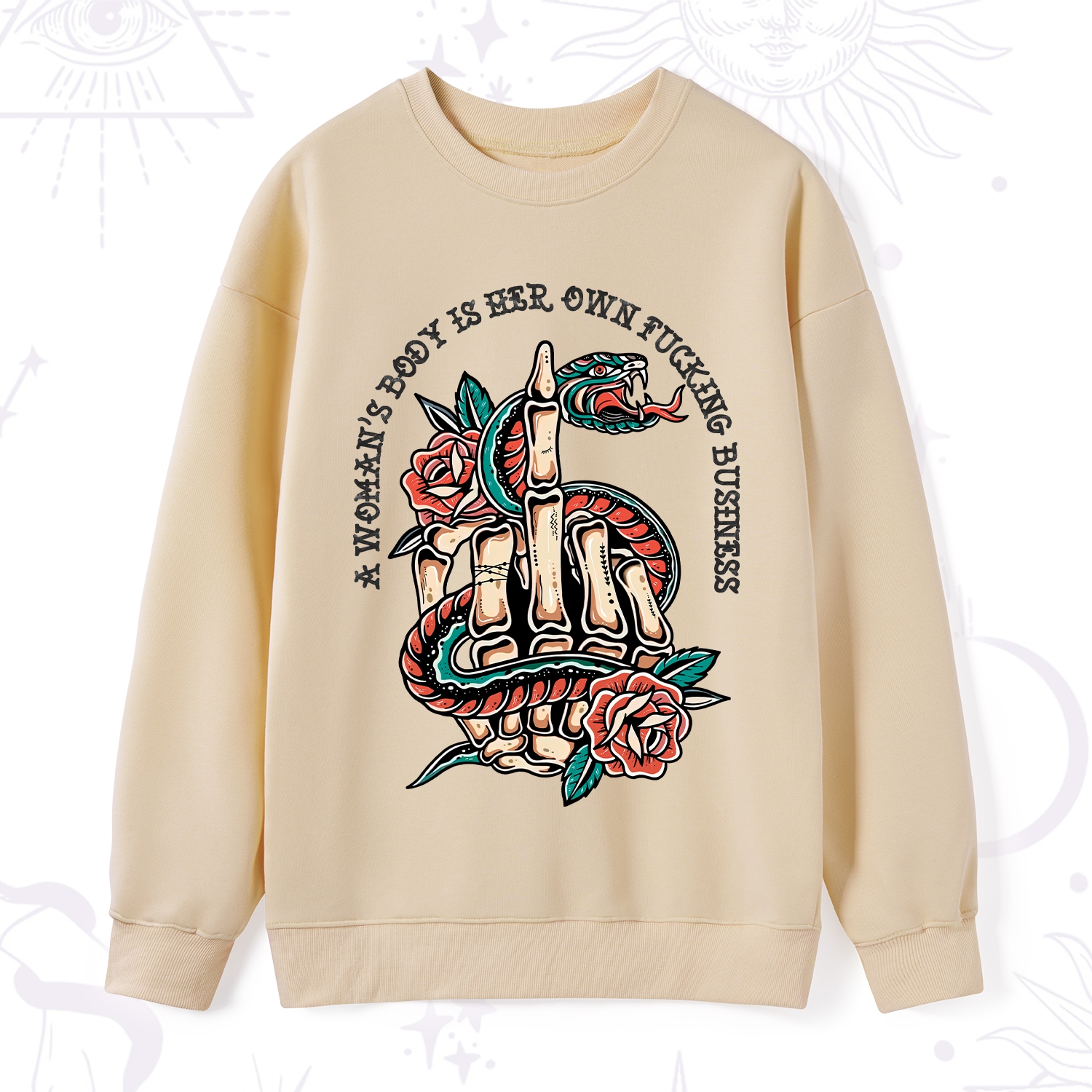 Purplehecate A Women’s Body Is Her Sweatshirt