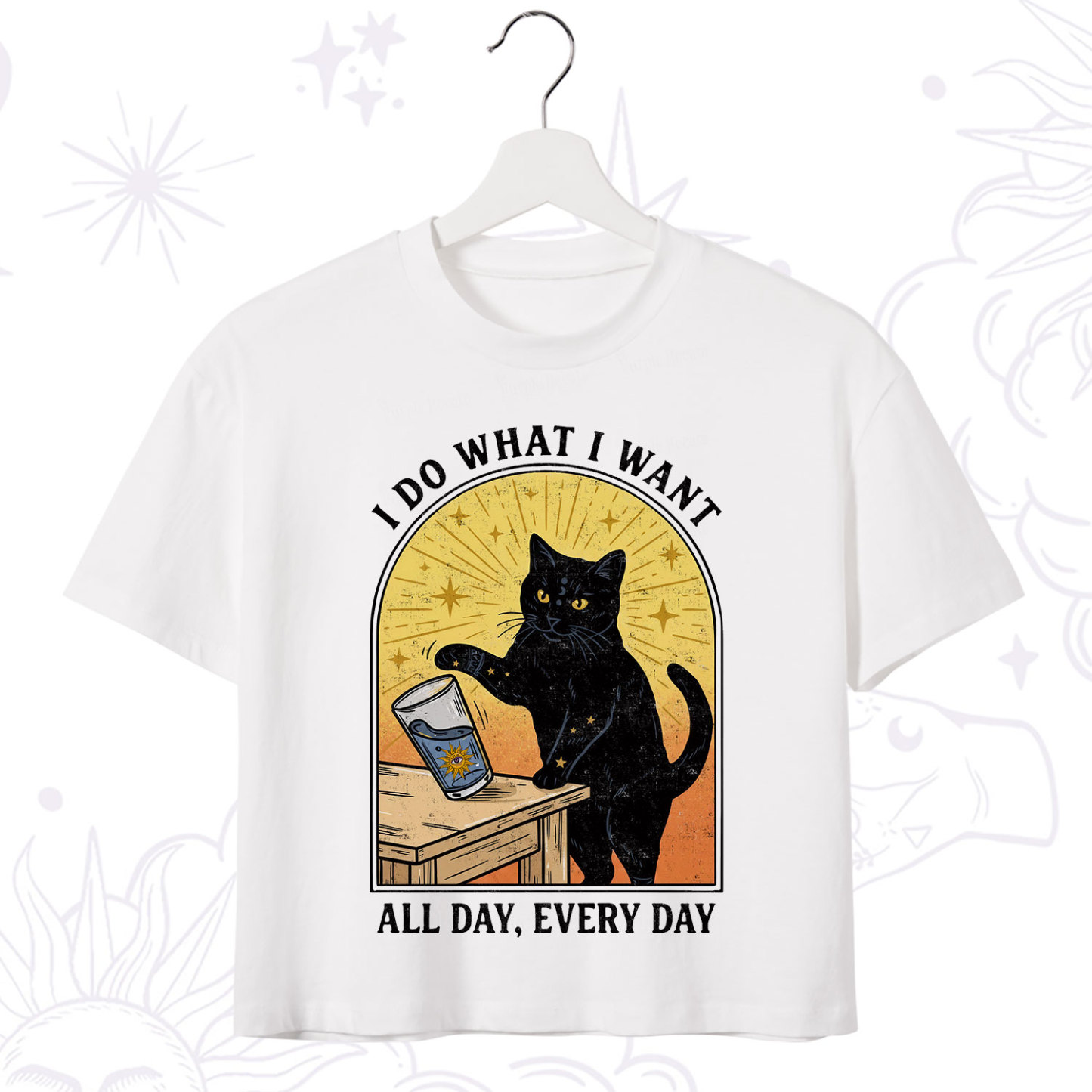 Purplehecate I Do What I What Crop T-Shirt