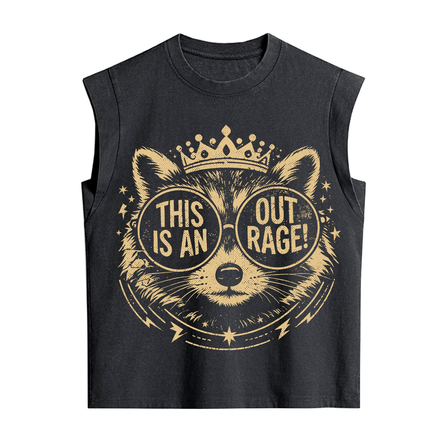 Purplehecate Royal Raccoon Rage Vintage Washed Tank