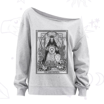 Purplehecate The Dark Empress Off The Shoulder Sweatshirt