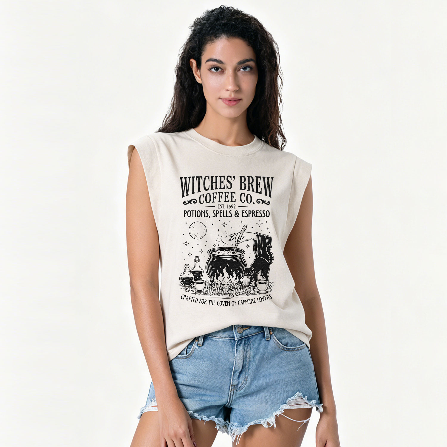 Purplehecate Witches' Brew Coffee Club Vintage Washed Tank