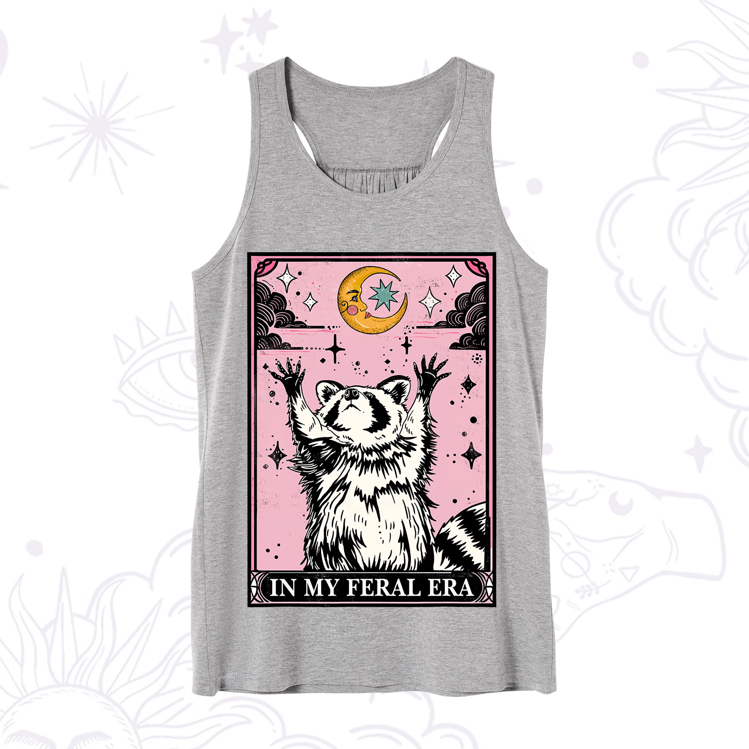 Purplehecate The In My Feral Era Tarot Raccoon Tank