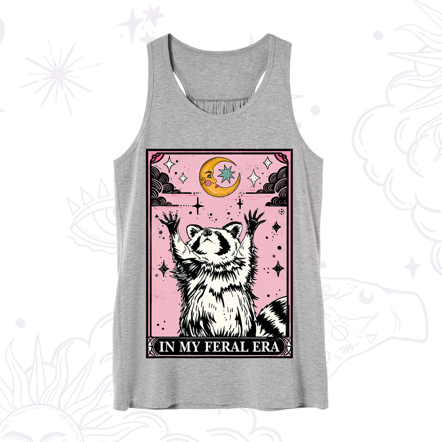 Purplehecate The In My Feral Era Tarot Raccoon Tank