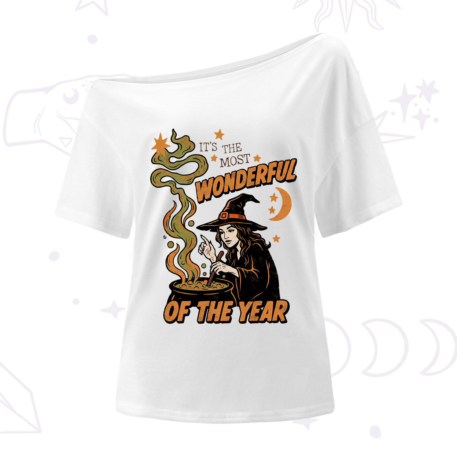 Purplehecate Is The Most Wonderful Time Halloween One Shoulder T-Shirt