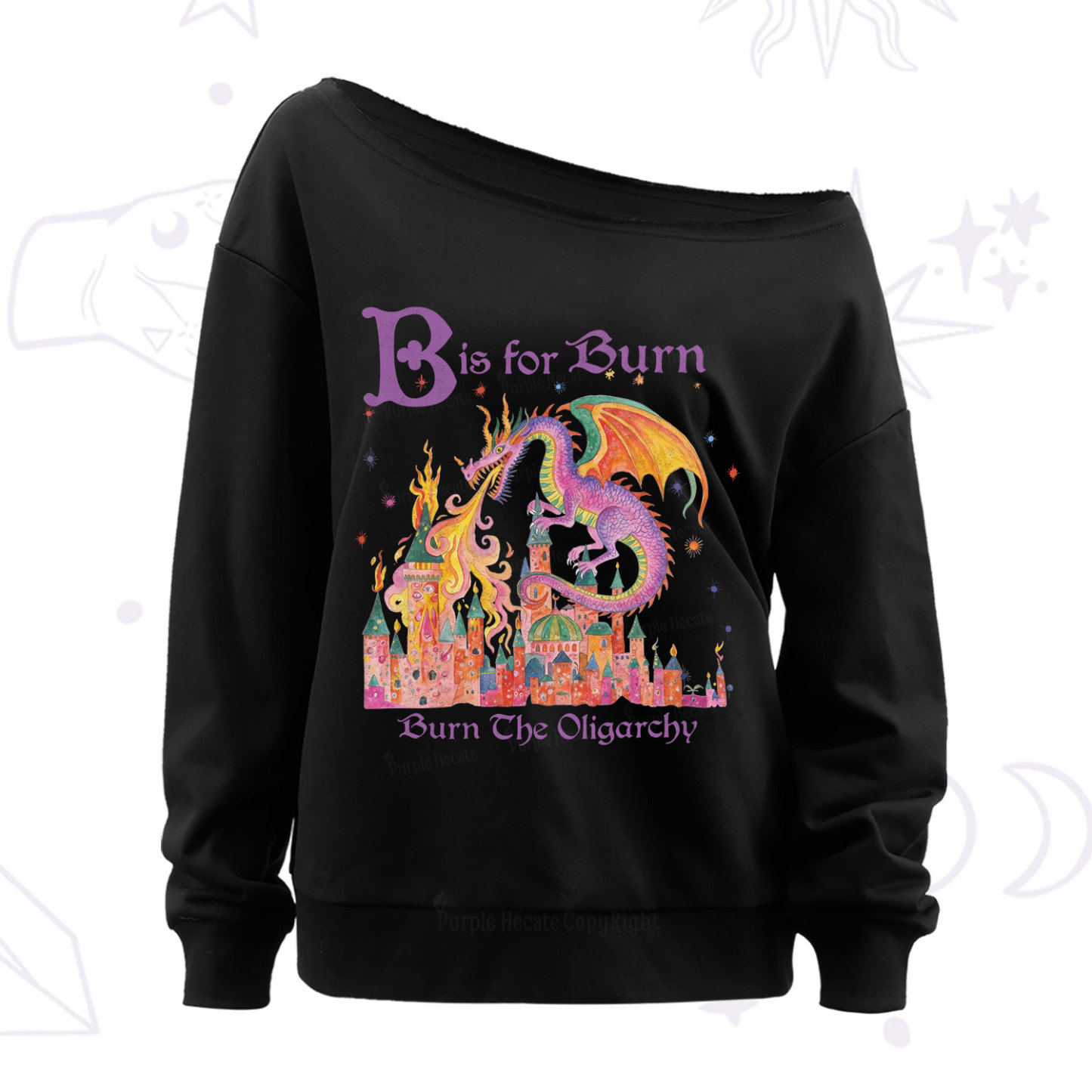 Purplehecate Burn The Oligarchy Off The Shoulder Sweat