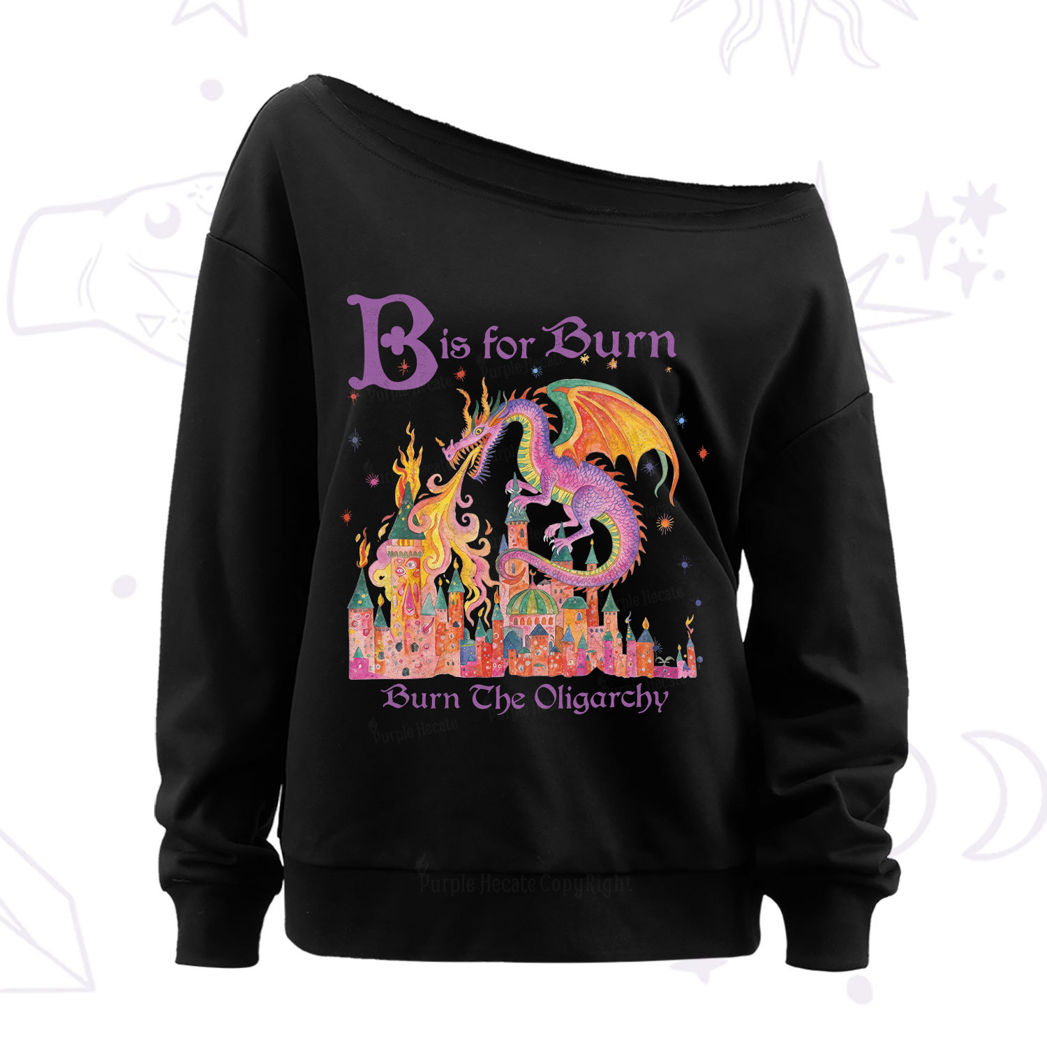 Purplehecate Burn The Oligarchy Off The Shoulder Sweat