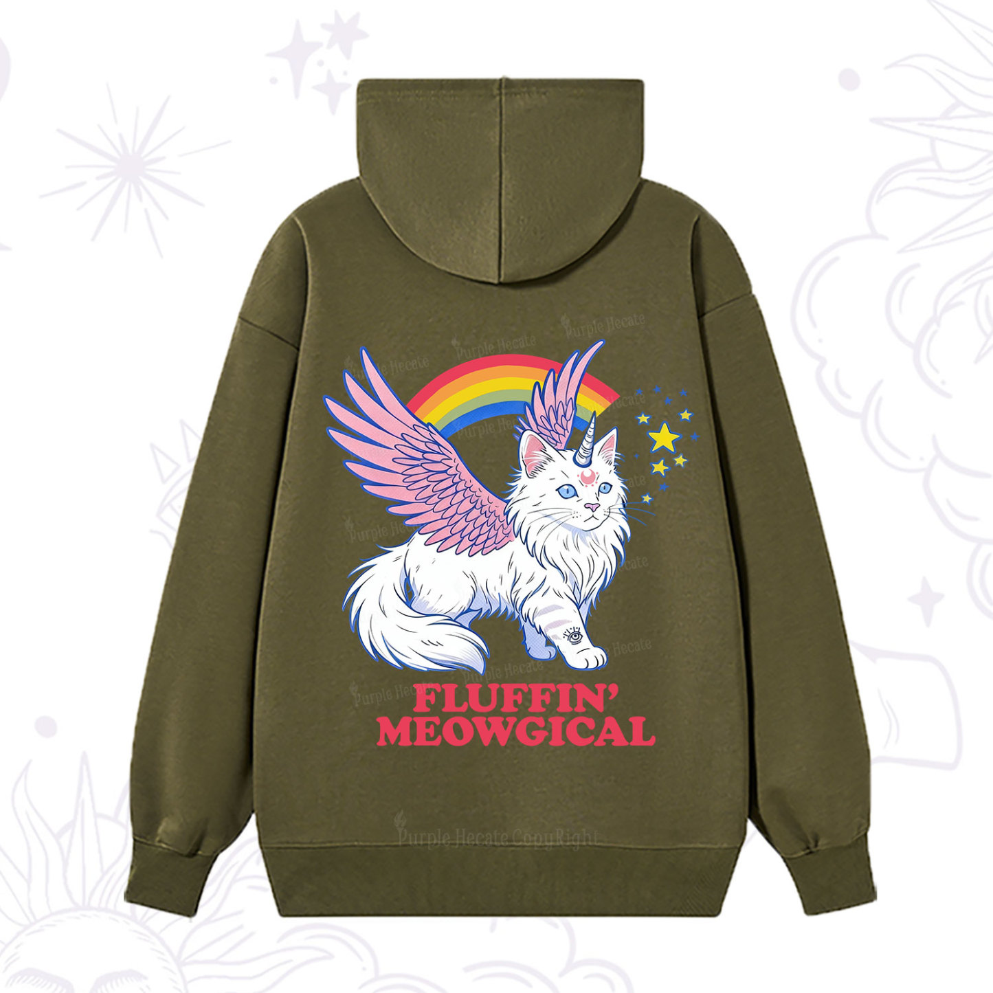 Purplehecate Fluffin Meowgical Hoodie