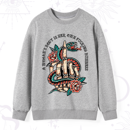 Purplehecate A Women’s Body Is Her Sweatshirt