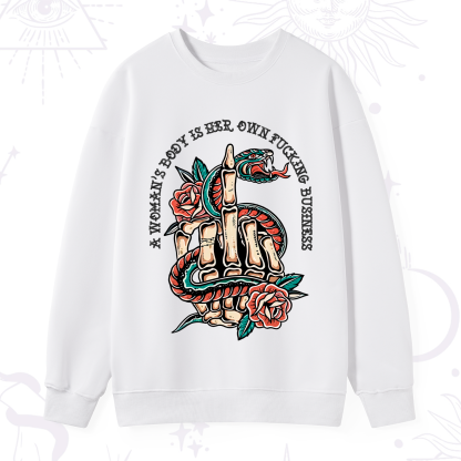 Purplehecate A Women’s Body Is Her Sweatshirt