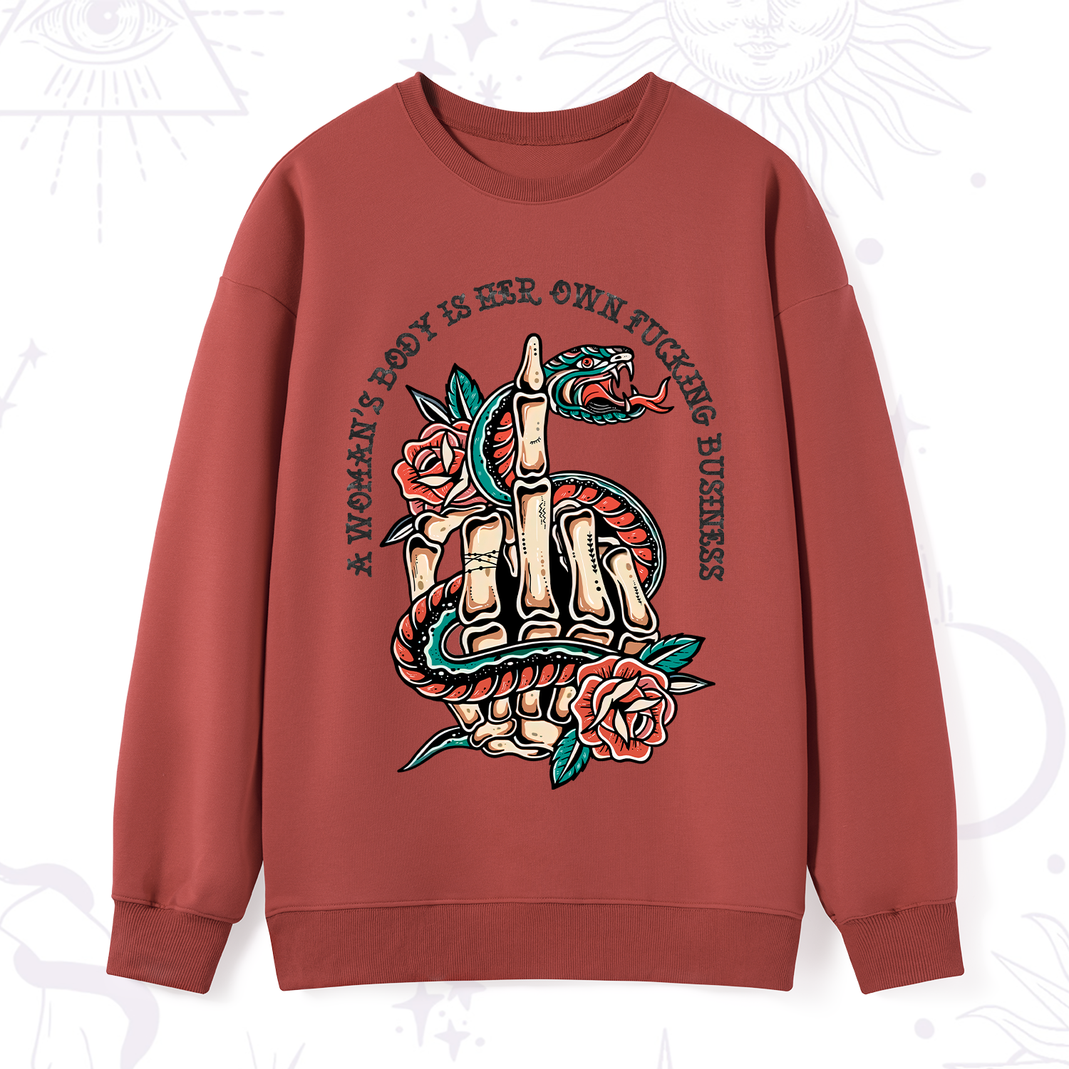 Purplehecate A Women’s Body Is Her Sweatshirt