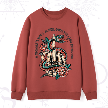 Purplehecate A Women’s Body Is Her Sweatshirt