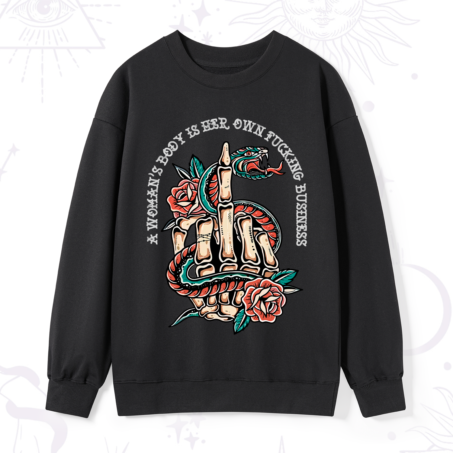 Magic Purplehecate A Women’s Body Is Her Sweatshirt