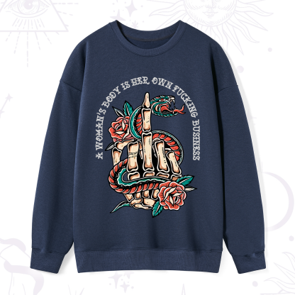 Purplehecate A Women’s Body Is Her Sweatshirt