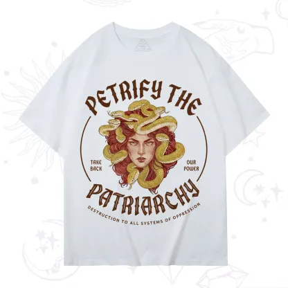 Purplehecate Petrify Patriarchy Medusa T-Shirt
