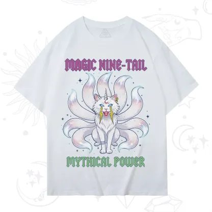 Purplehecate Magic Nine Tail Cat T-Shirt