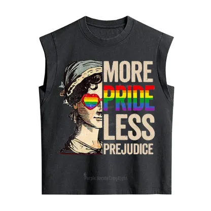 Purplehecate More Pride Less Prejudice Rainbow Vintage Washed Tank