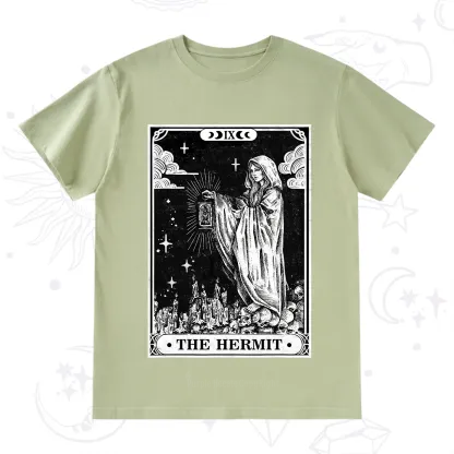 Purplehecate The Hermit Goddess Tarot Card T-Shirt