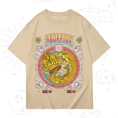 Purplehecate Aquarius Cosmic Zodiac T-Shirt
