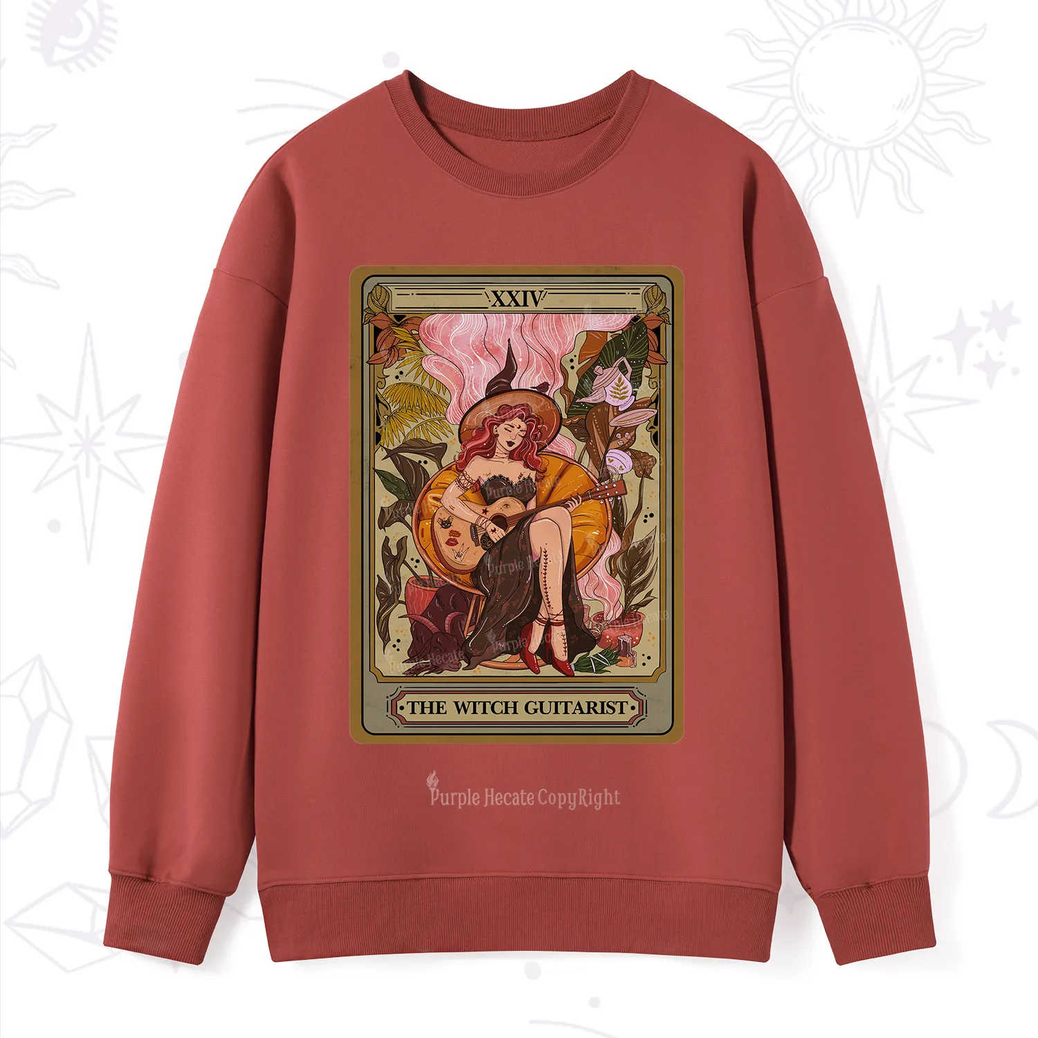 Purplehecate The Witch Guitarist Tarot Sweatshirt