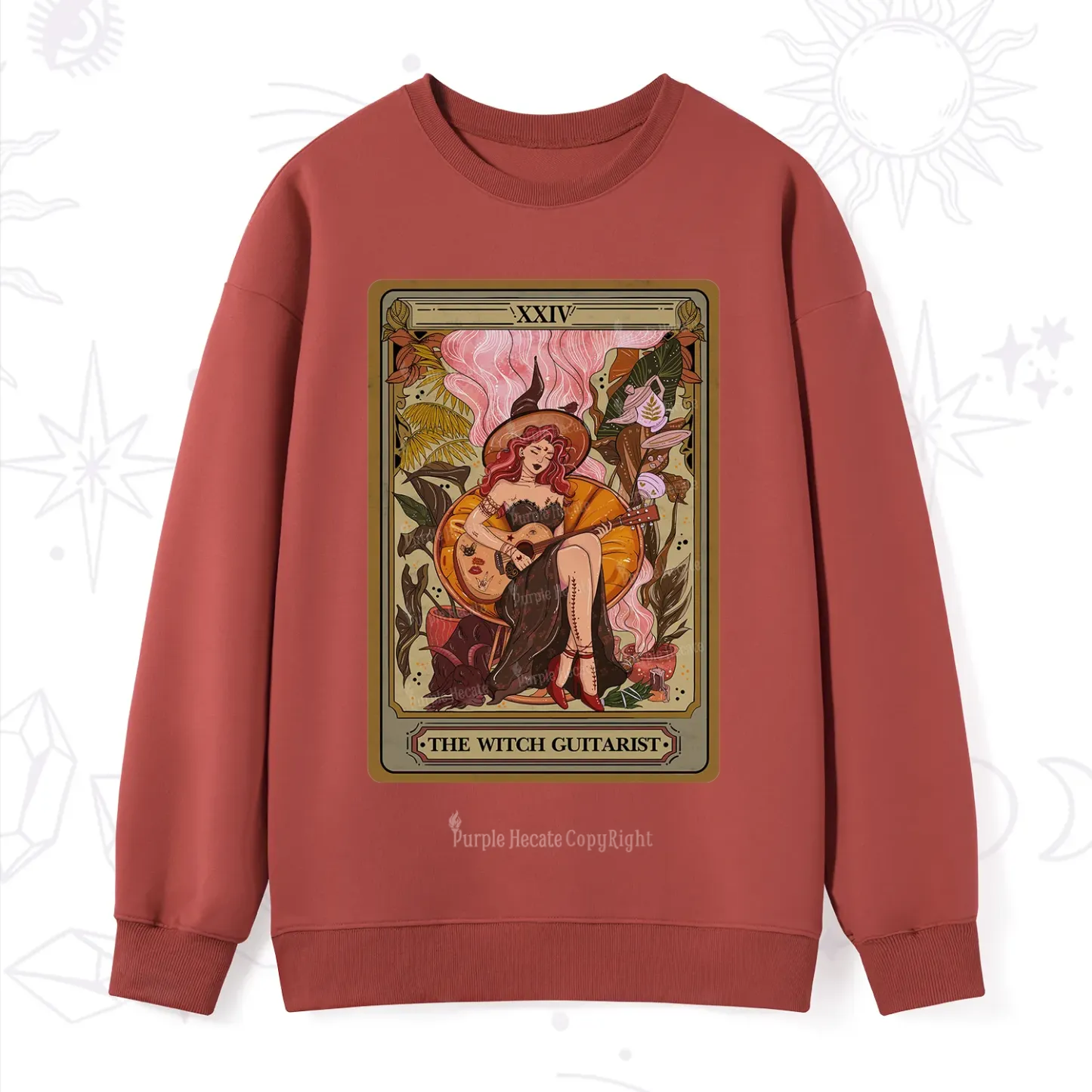 Purplehecate The Witch Guitarist Tarot Sweatshirt