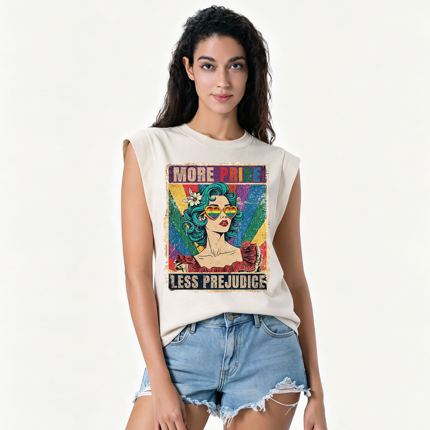 Purplehecate More Pride Less Prejudice Vintage Washed Tank