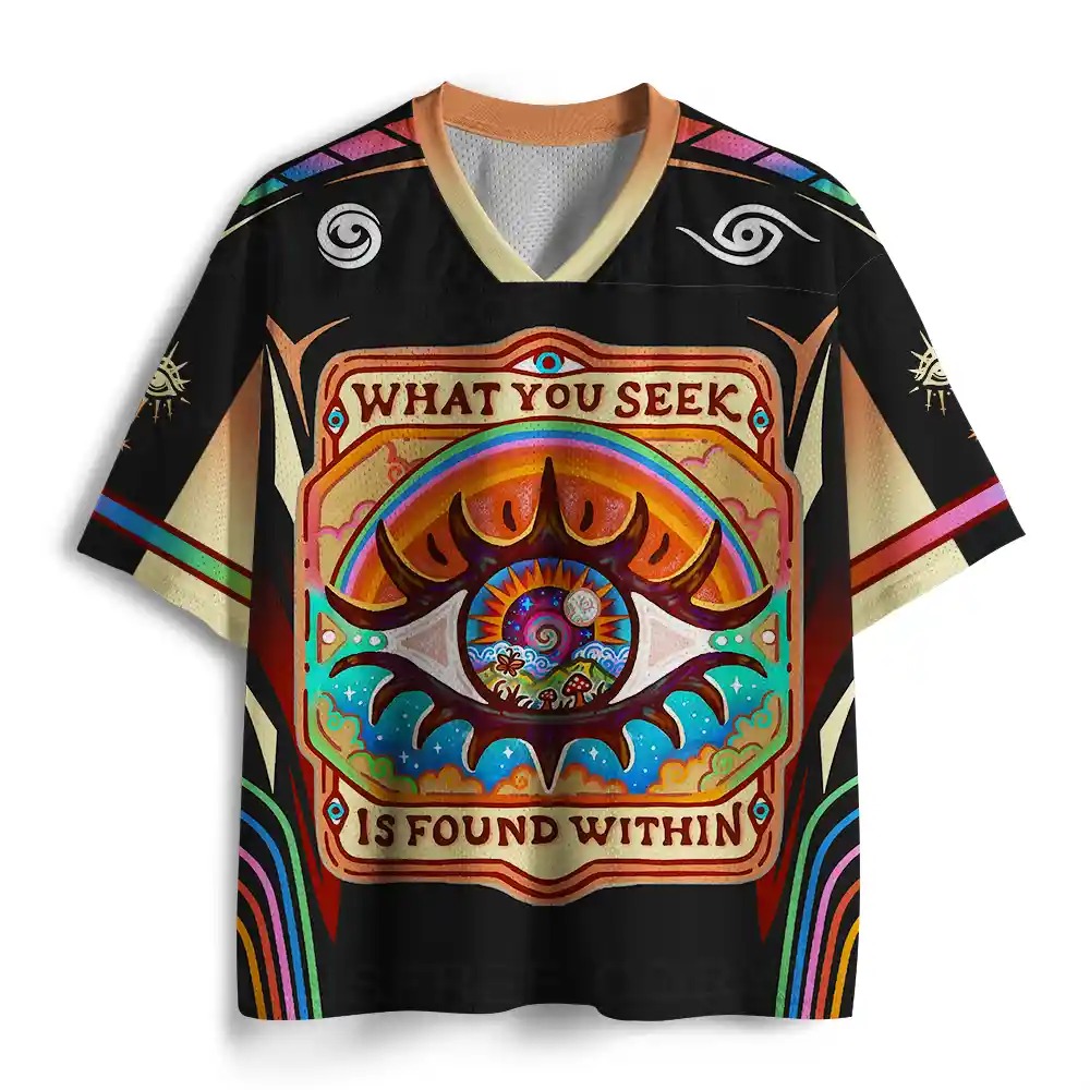 Purplehecate What You Seek Is Found Within Mesh Jersey