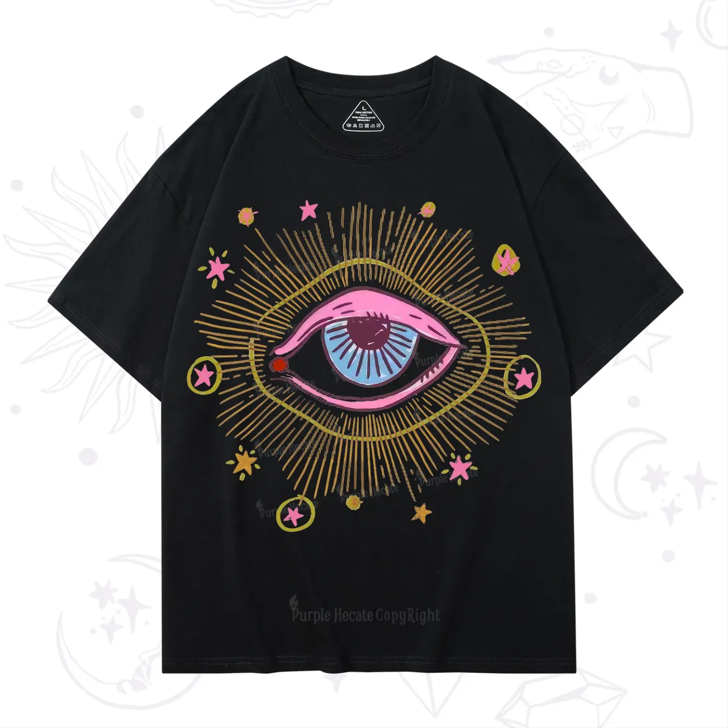 Purplehecate Mystic Gaze Evil Eye Protection T-Shirt