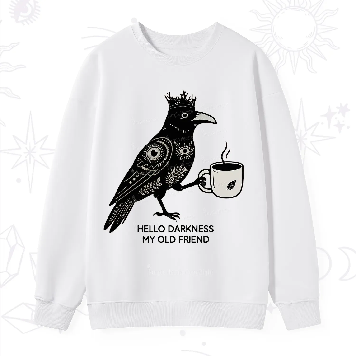 Purplehecate Hello Darkness My Old Friend Sweatshirt