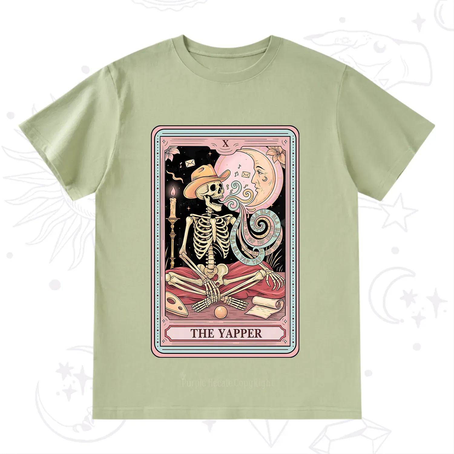 Purplehecate The Skeleton Yapper Tarot T-Shirt