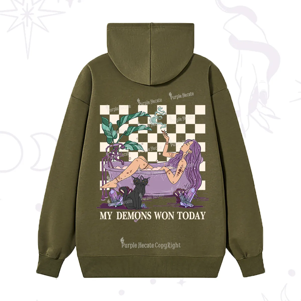 Purplehecate My Demons Won Today Hoodie