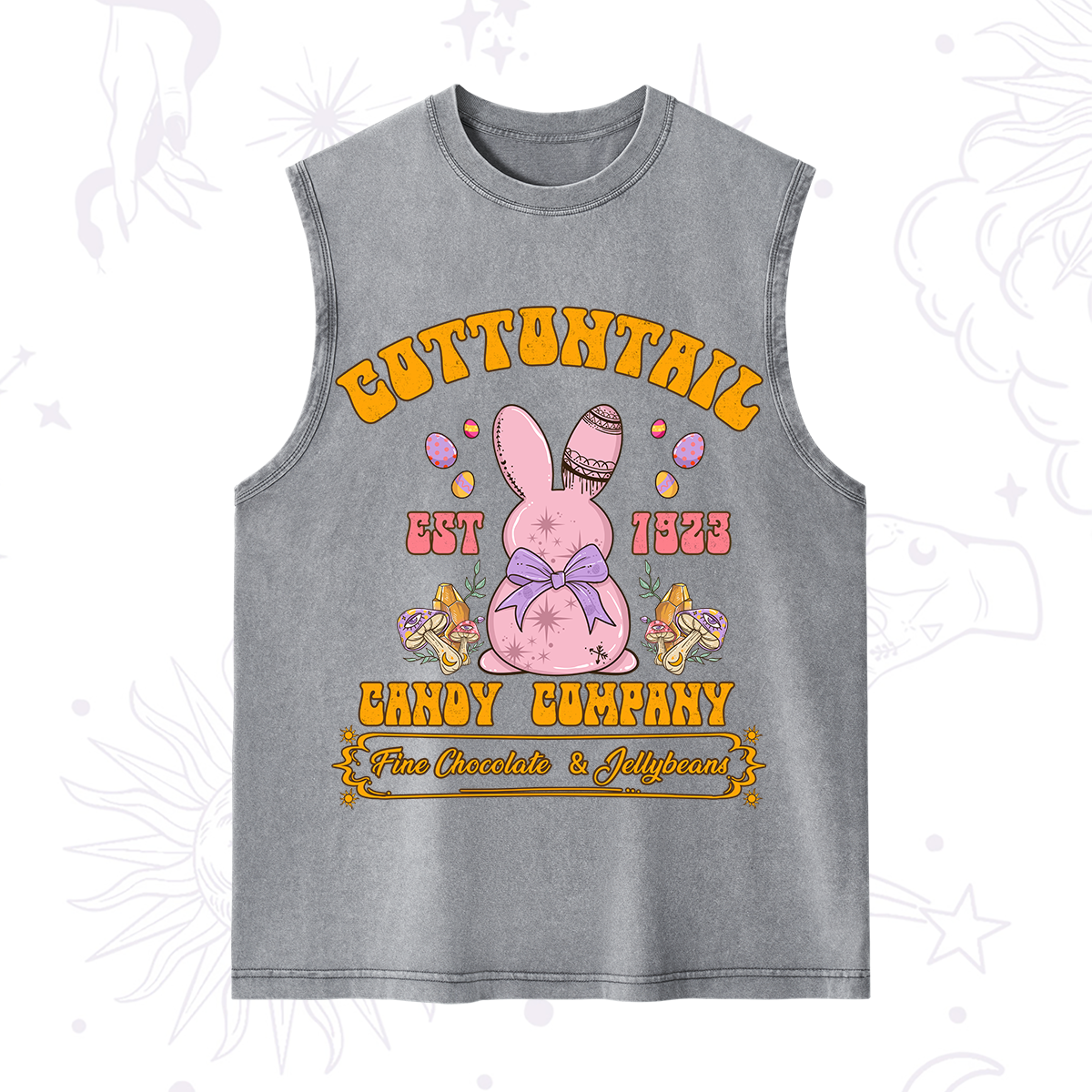 Purplehecate Cottontail Candy Company Easter Washed Tank